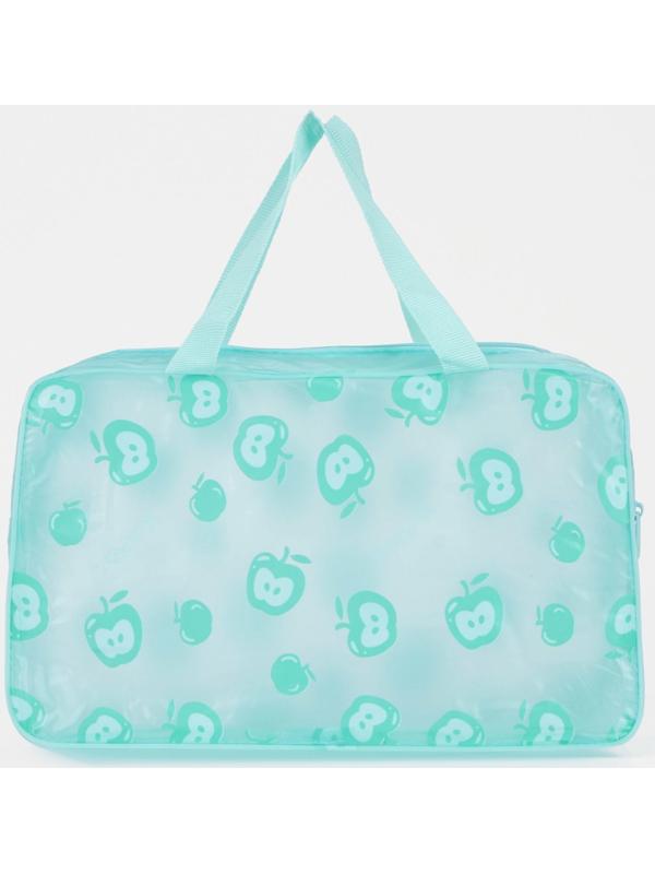 Косметичка на молнии, цвет зелёный