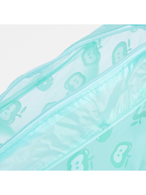 Косметичка на молнии, цвет зелёный