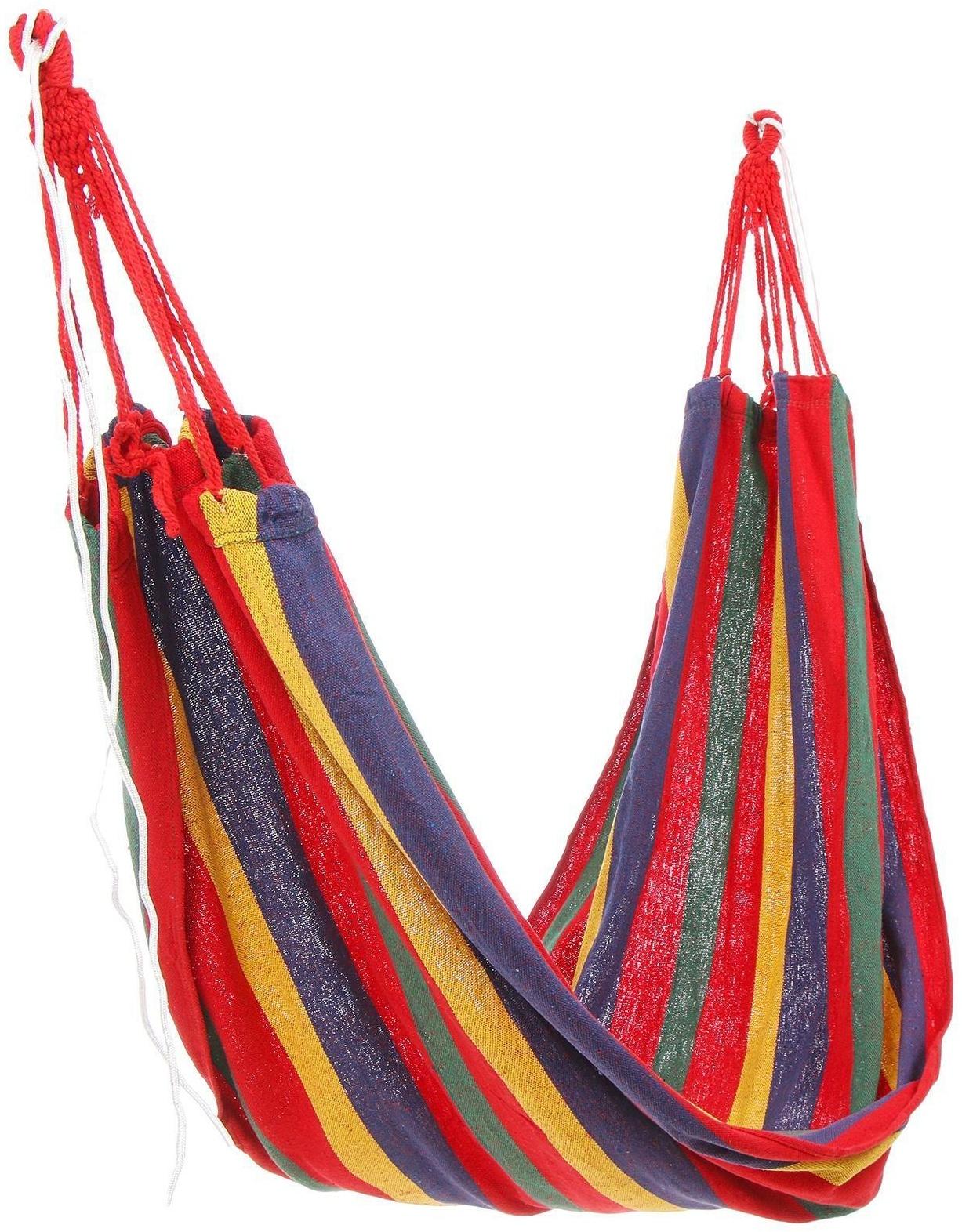 Гамак 200 × 80 см, хлопок, цвета МИКС