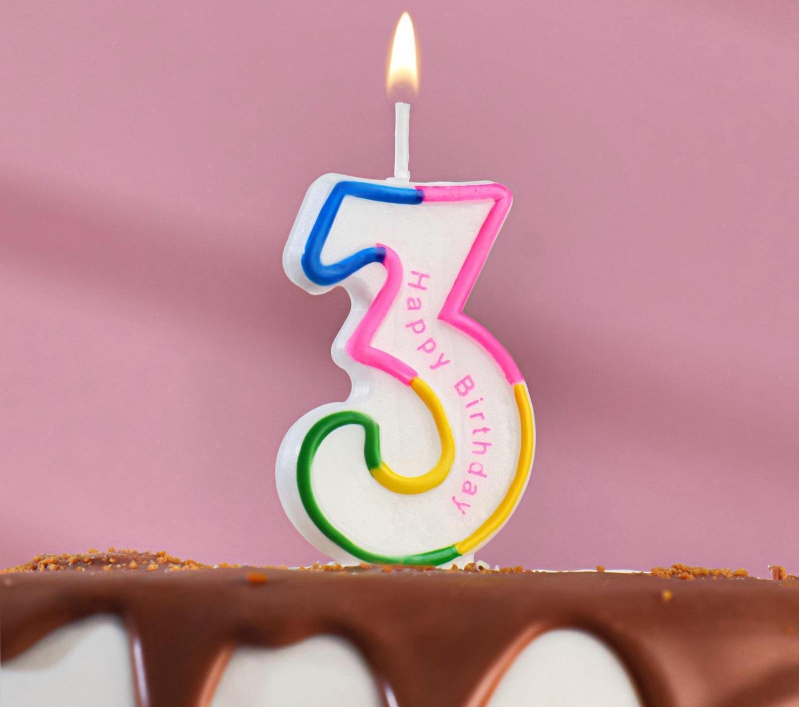 Свеча для торта цифра 