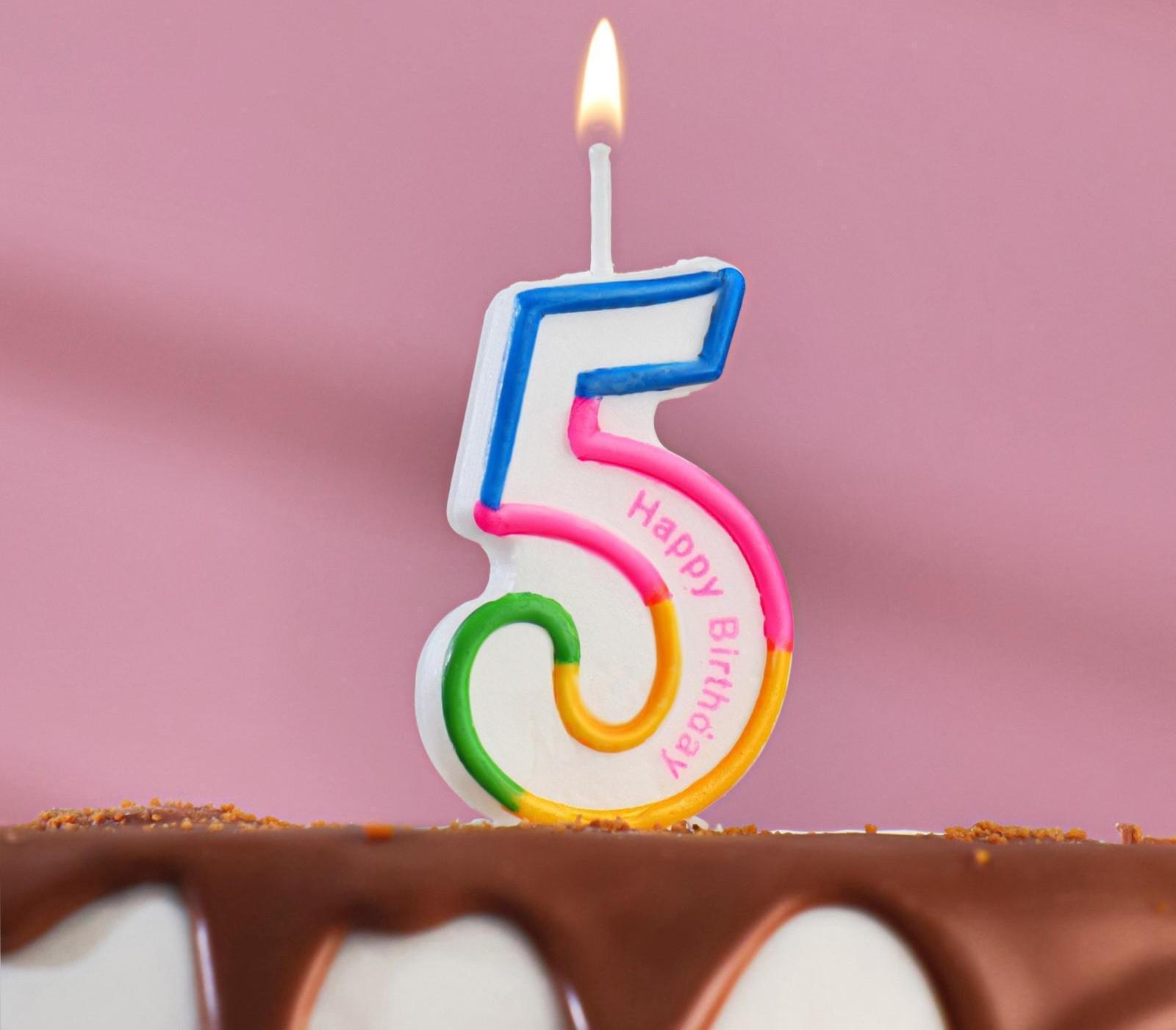 Свеча для торта цифра 