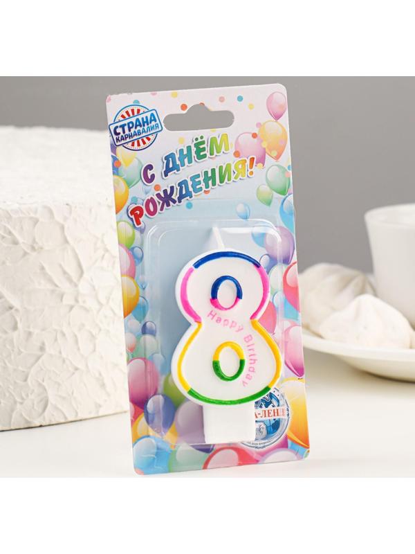 Свеча восковая для торта 