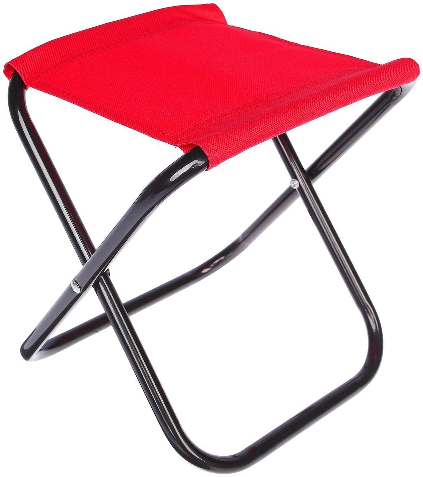 Стул туристический, складной, 22 х 20 х 25 см, цвет красный