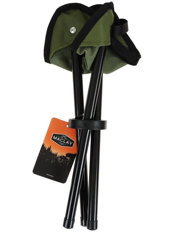 Стул туристический треугольный, 22 х 20 х 30 см, до 60 кг, цвет зелёный