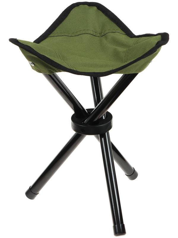 Стул туристический треугольный, 22 х 20 х 30 см, до 60 кг, цвет зелёный