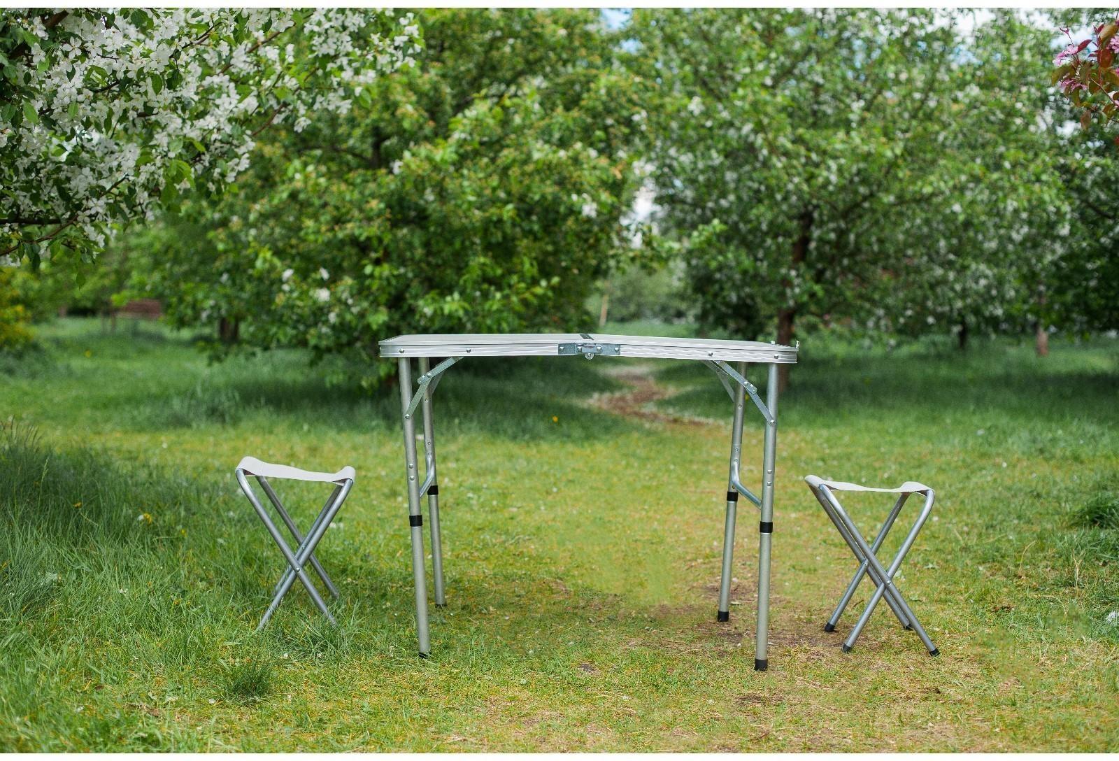Набор туристический складной: стол, размер 90 х 60 х 70 см, 2 стула