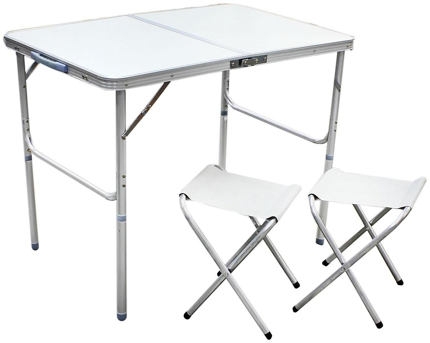 Набор туристический складной: стол, размер 90 х 60 х 70 см, 2 стула