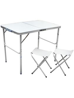 Набор туристический складной: стол, размер 90 х 60 х 70 см, 2 стула