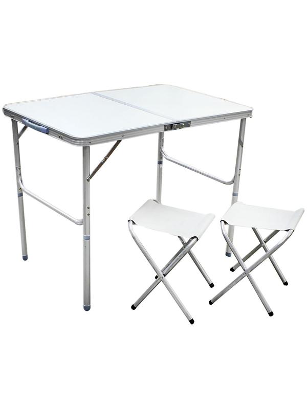 Набор туристический складной: стол, размер 90 х 60 х 70 см, 2 стула