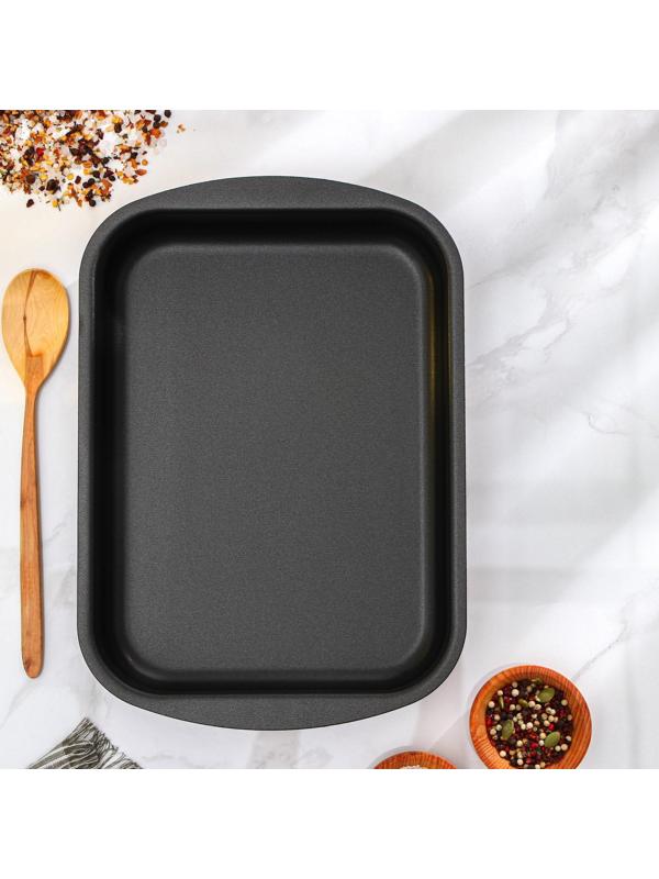 Противень «Эксперт», 34×24×6 см, антипригарное покрытие, цвет бордовый