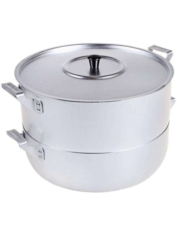 Мантоварка, 4,5 л, металлическая крышка, цвет хромированный