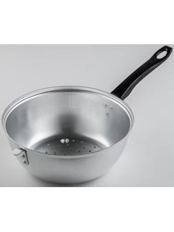 Дуршлаг, d=24 см, цвет хромированный