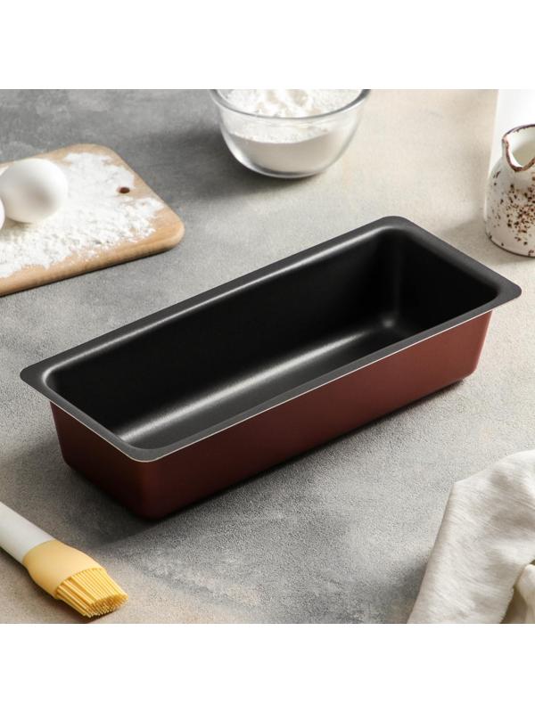 Противень «Забава», 30×11 см, антипригарное покрытие, цвет бордовый