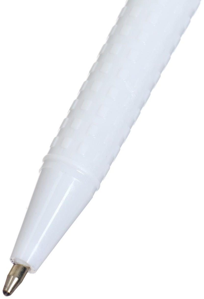 Ручка шариковая WH-229, 1.0 мм, стержень синий, с цветным колпачком