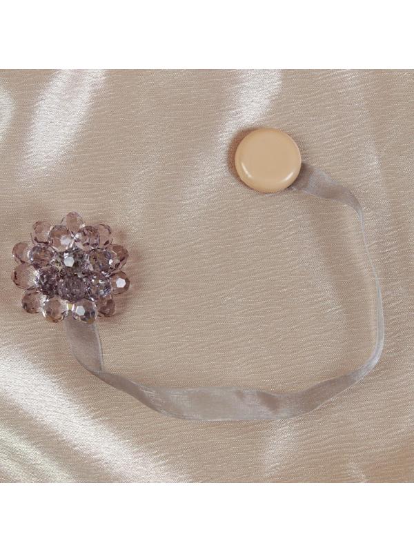 Подхват для штор «Гроздь», d = 4,5 см, цвет серый