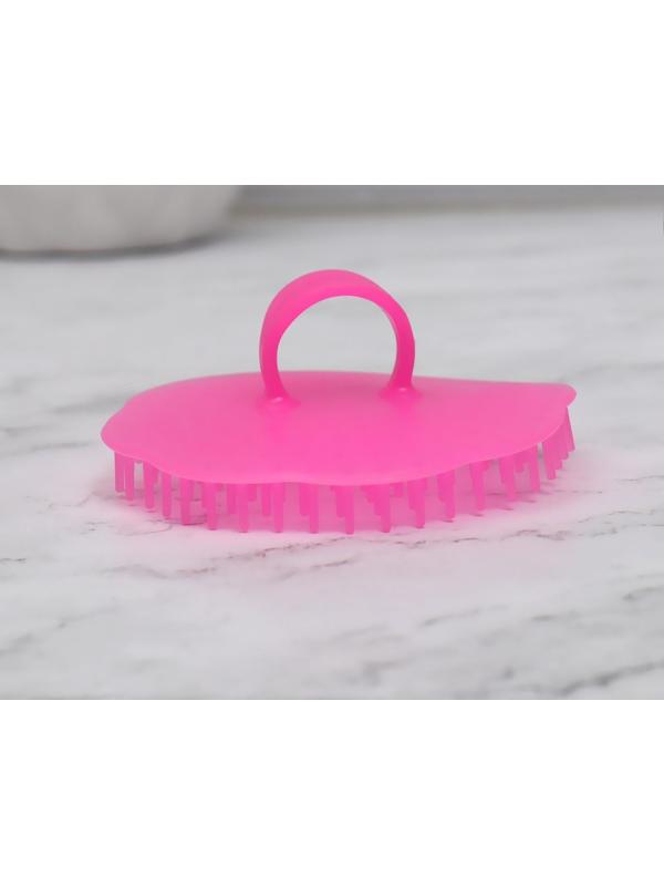 Щётка-массажёр для мытья головы, 7,5 × 7,5 × 3,5 см, фасовка 12 шт, цвет МИКС