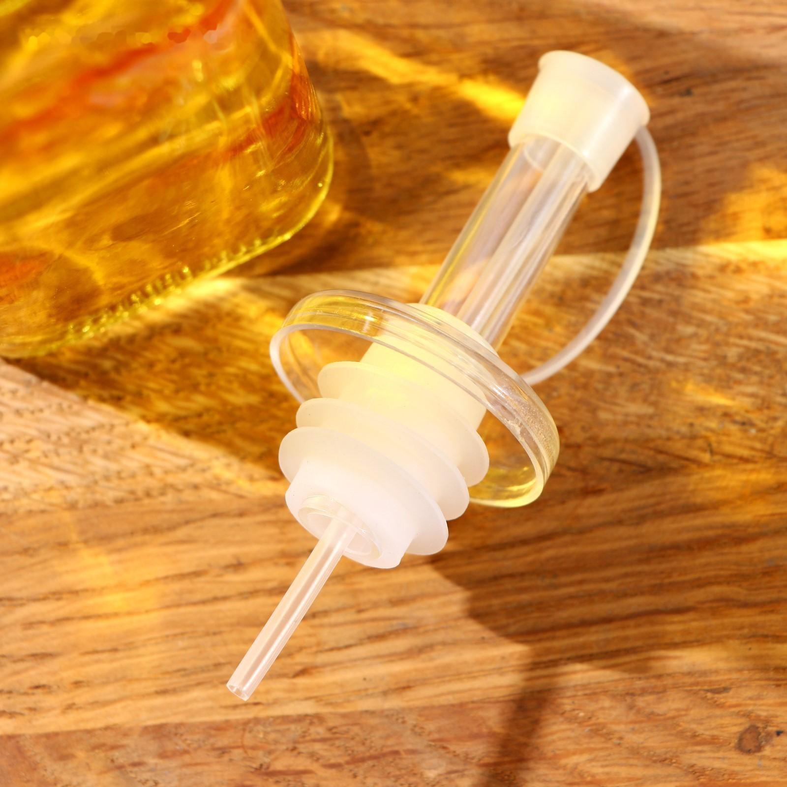 Бутыль стеклянная для соусов и масла Доляна «Галерея», 200 мл, h=19 см, цвет МИКС