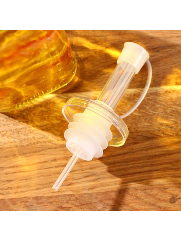 Бутыль стеклянная для соусов и масла Доляна «Галерея», 200 мл, h=19 см, цвет МИКС