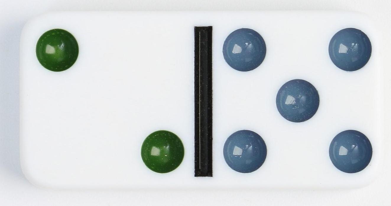 Домино 28 шт, 10 x 16 см, костяшка 1 х 2.8 х 1.5 см