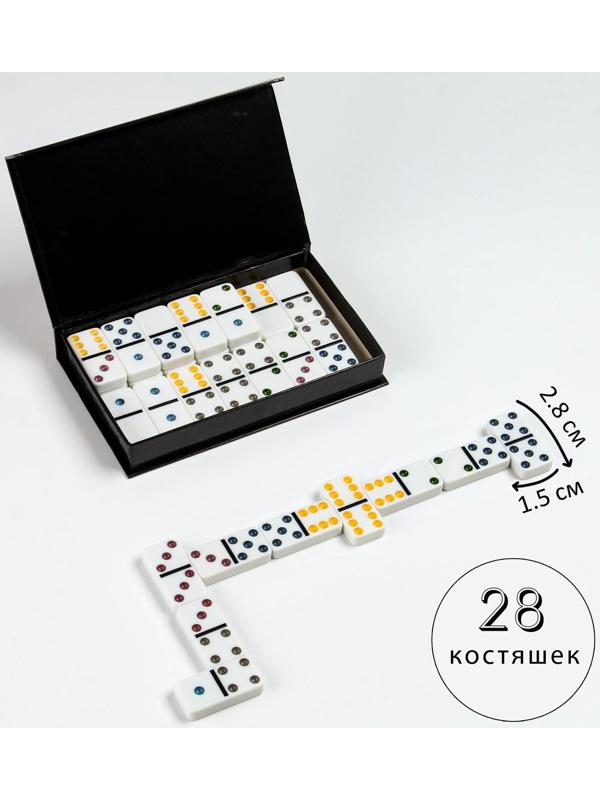 Домино 28 шт, 10 x 16 см, костяшка 1 х 2.8 х 1.5 см