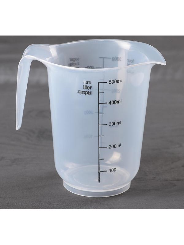 Кувшин мерный, 500 мл, цвет прозрачный