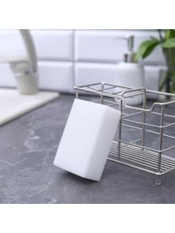 Губка меламиновая для удаления пятен Доляна, 9×6×3,5 см