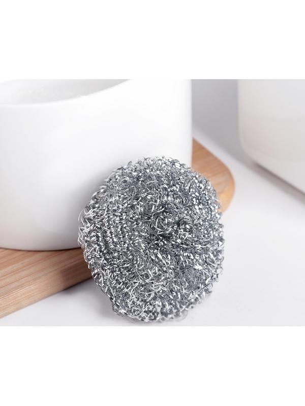 Губка для мытья посуды металлическая Доляна, спираль, 15 г