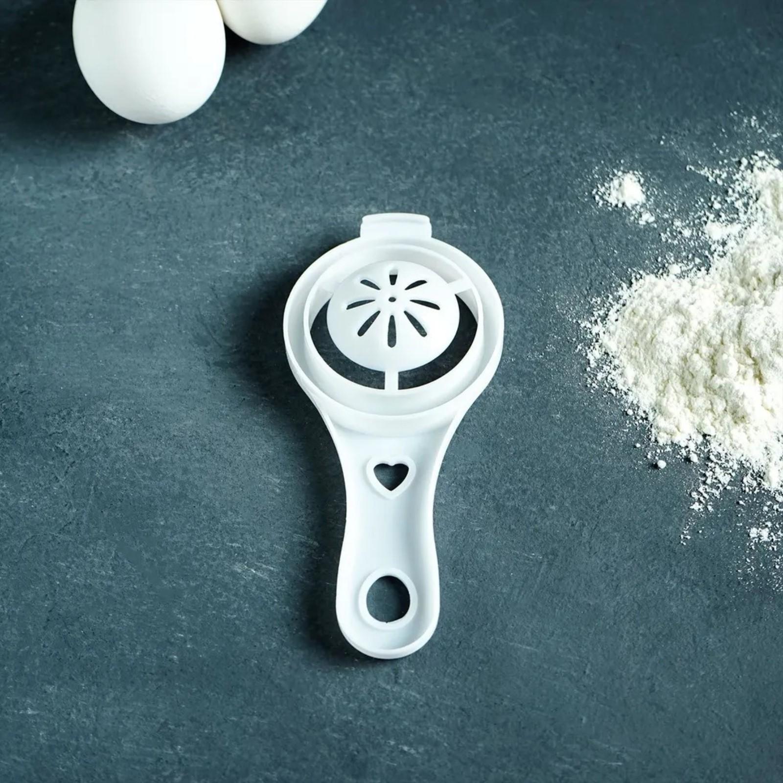 Разделитель для яиц Доляна, 10×6,5×3 см, отделитель белка и желтка пластиковый