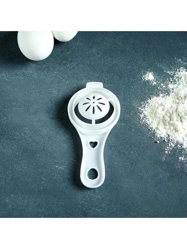 Разделитель для яиц Доляна, 10×6,5×3 см, отделитель белка и желтка пластиковый