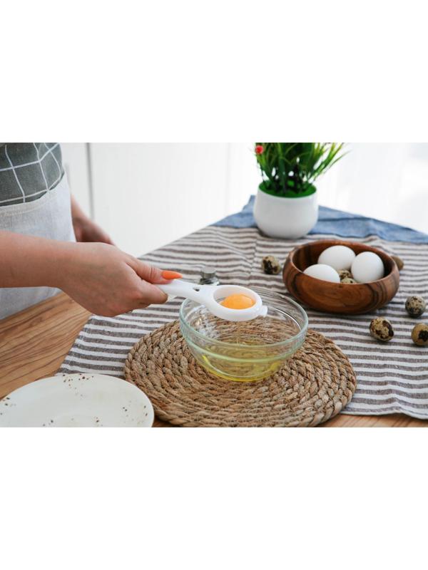 Разделитель для яиц Доляна, 10×6,5×3 см, отделитель белка и желтка пластиковый