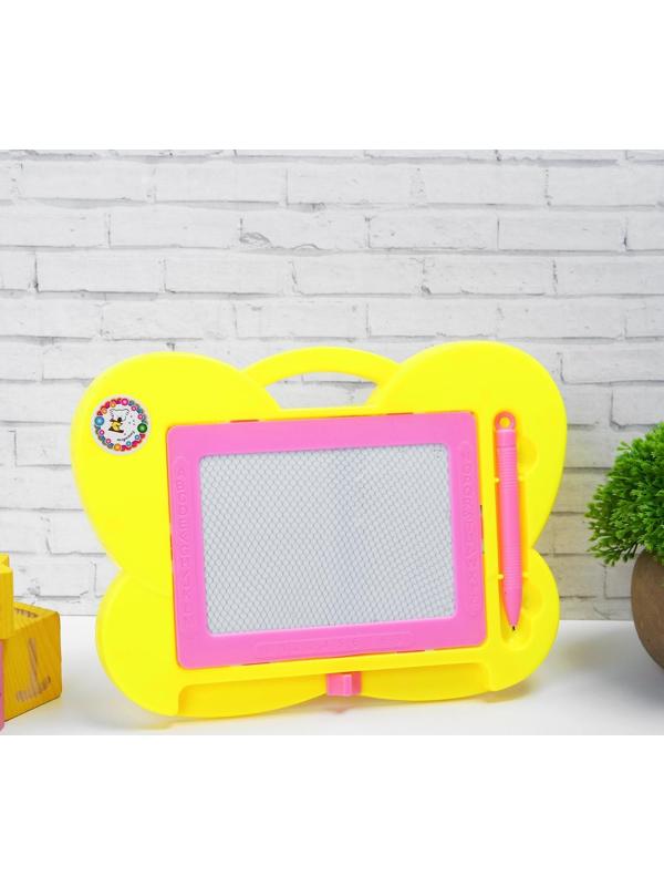 Доска для рисования магнитная «Бабочка» чёрная крошка, цвета МИКС