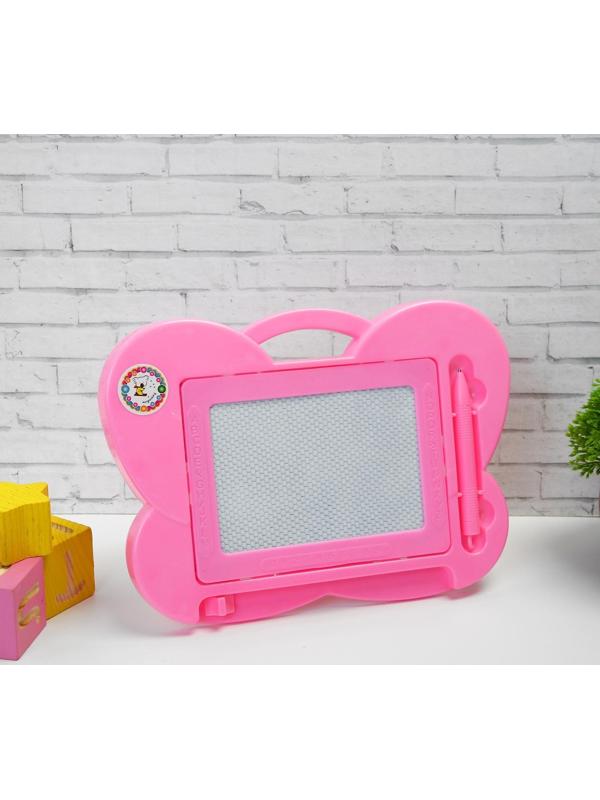 Доска для рисования магнитная «Бабочка» чёрная крошка, цвета МИКС