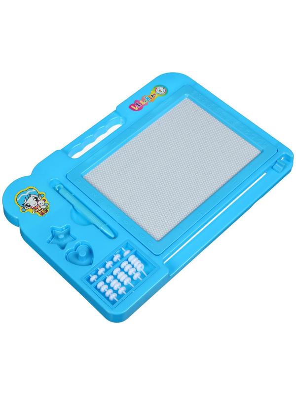 Доска магнитная прямоугольная со счётами, 2 печати, чёрная крошка, цвета МИКС