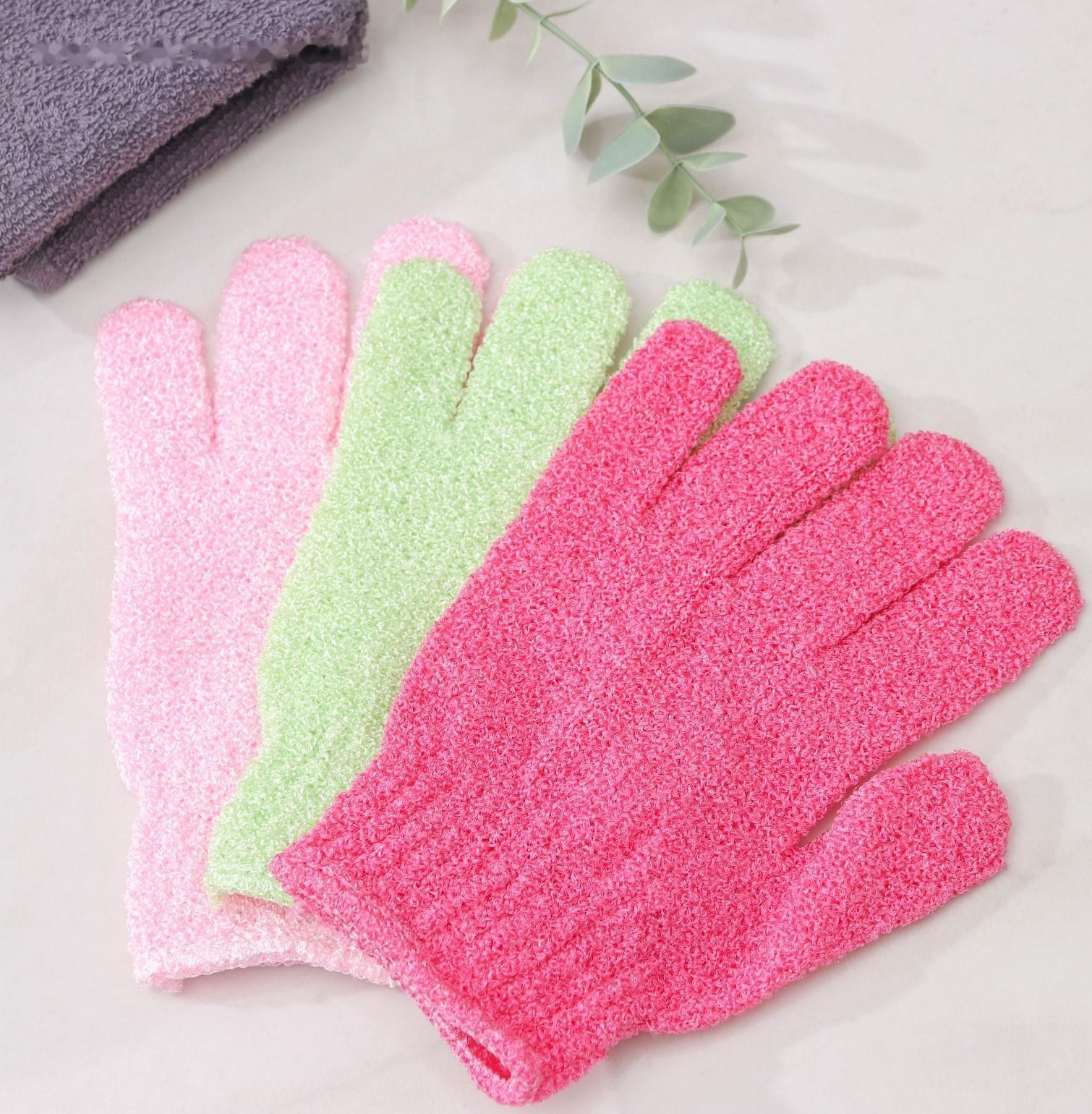 Мочалка-перчатка массажная Доляна, 14×18 см, однотонная, цвет МИКС