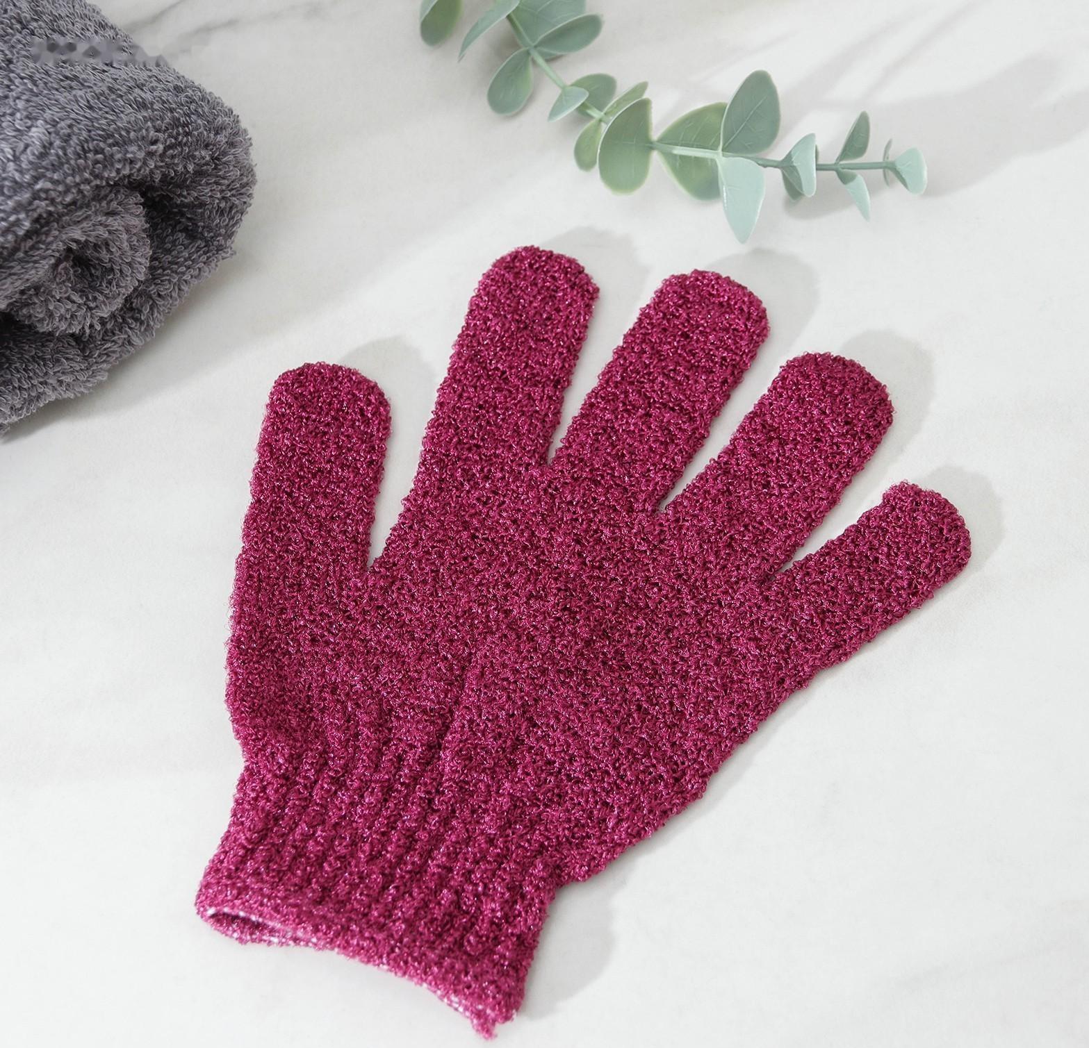 Мочалка-перчатка массажная Доляна, 14×18 см, однотонная, цвет МИКС