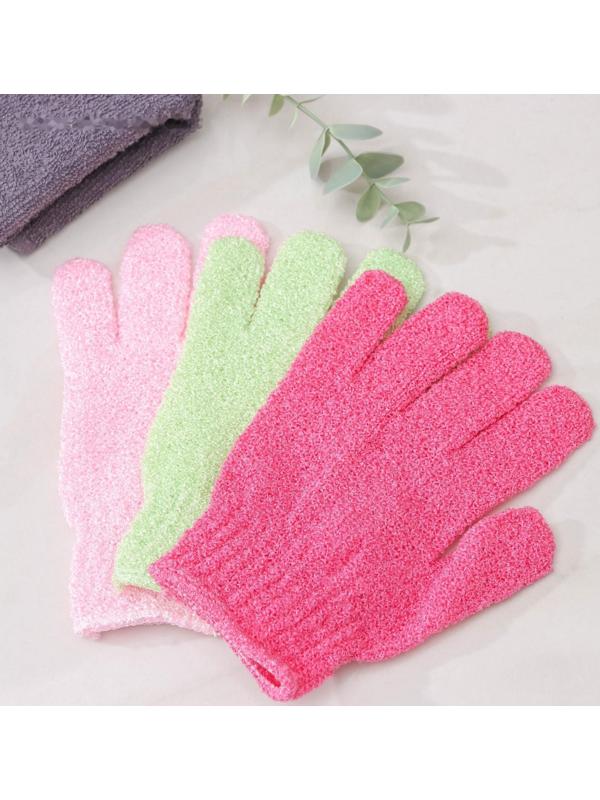 Мочалка-перчатка массажная Доляна, 14×18 см, однотонная, цвет МИКС