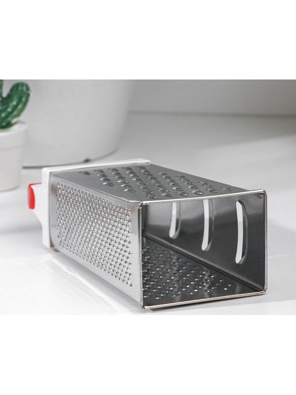 Тёрка четырёхгранная Доляна «Помощник», 20 см, цвет МИКС