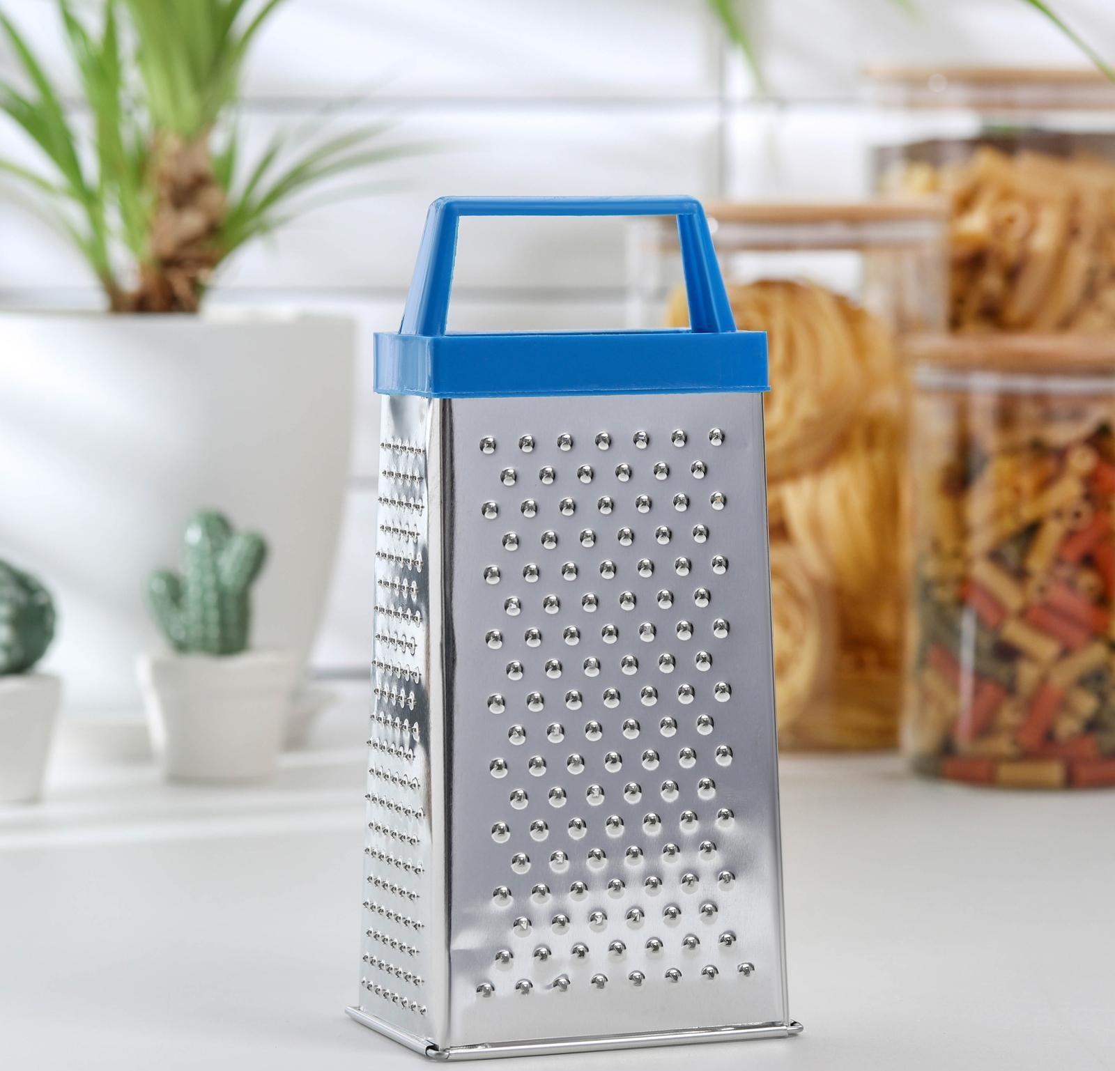 Тёрка четырёхгранная Доляна «Классика», 22 см, цвет МИКС