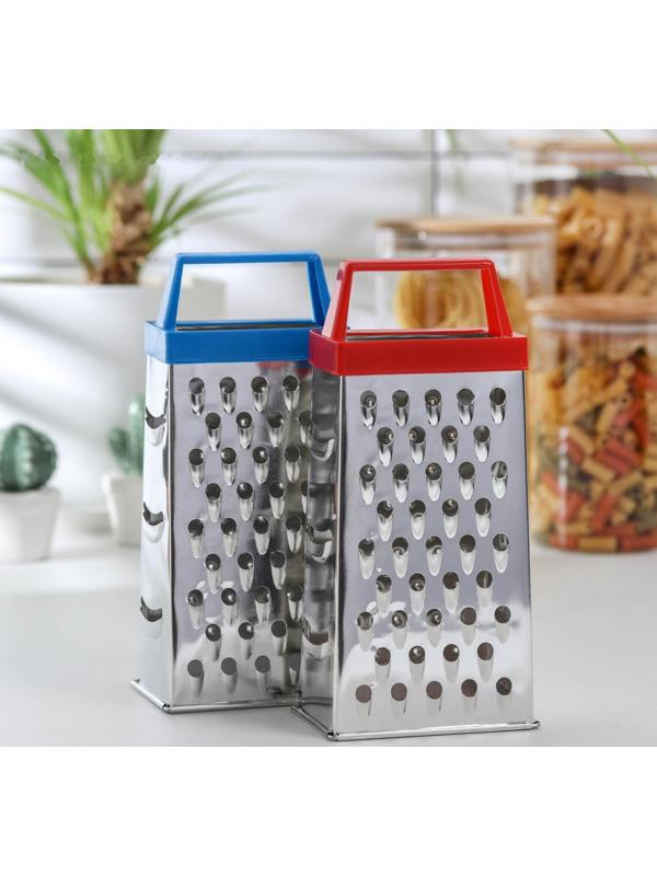 Тёрка четырёхгранная Доляна «Классика», 22 см, цвет МИКС