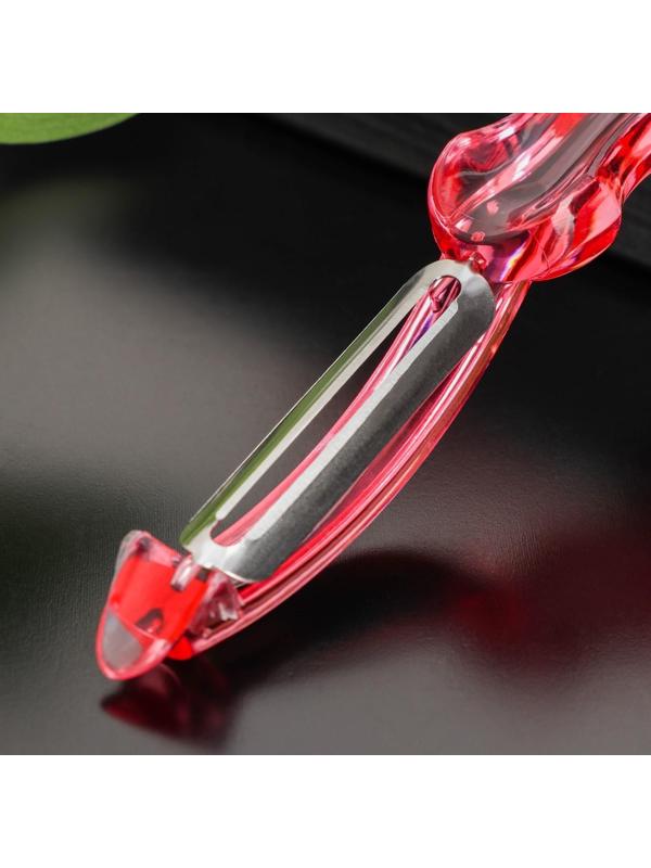 Овощечистка вертикальная «Леденец», 17 см, цвет МИКС