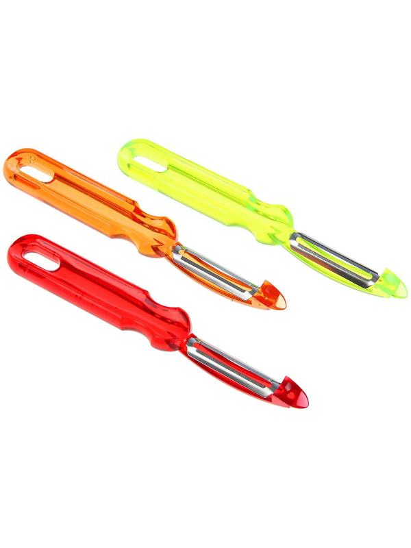 Овощечистка вертикальная «Леденец», 17 см, цвет МИКС