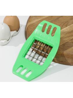 Овощерезка Доляна «Кубик», 17 см, с ручками, цвет МИКС