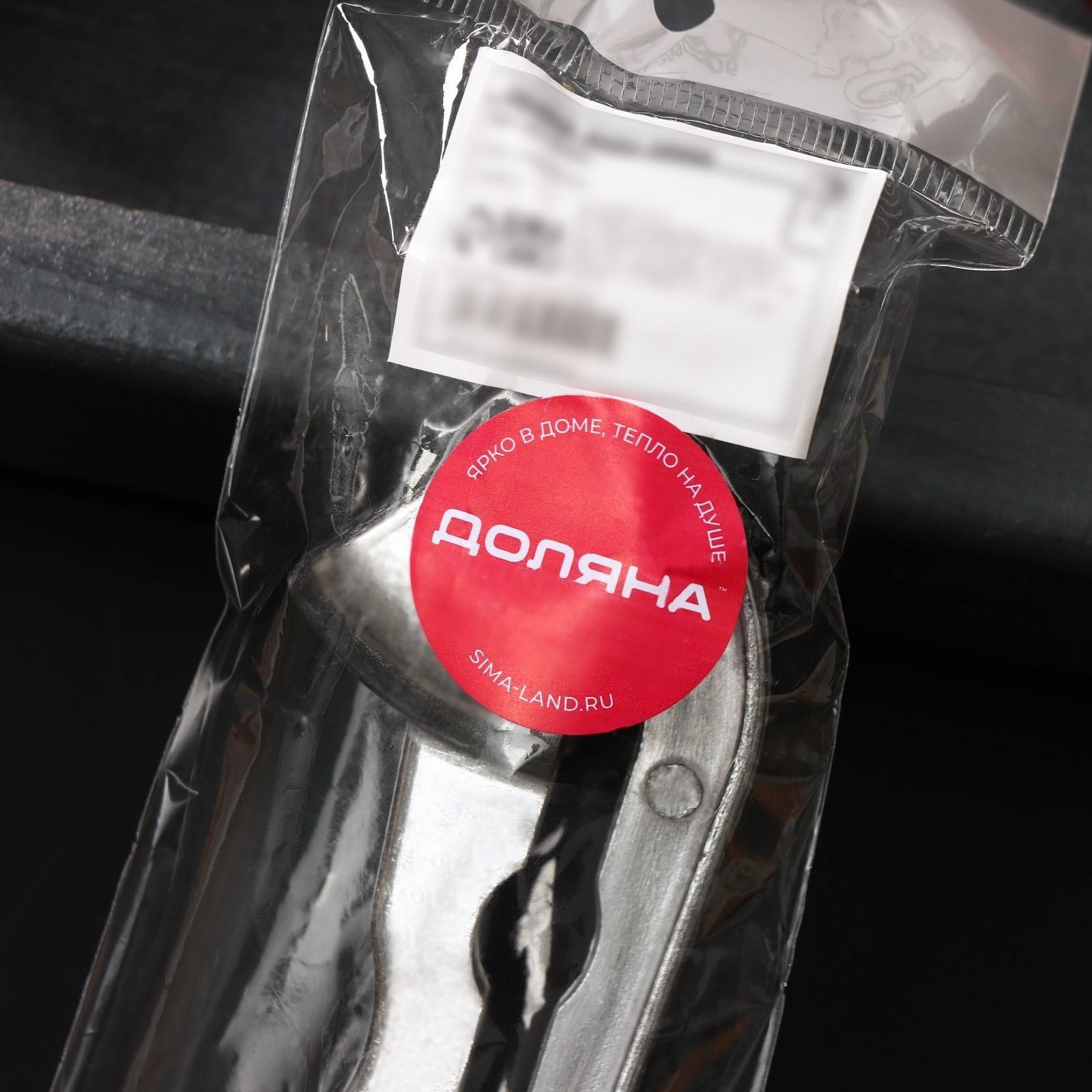 Пресс для чеснока Доляна «Классика», 14 см, цвет хромированный