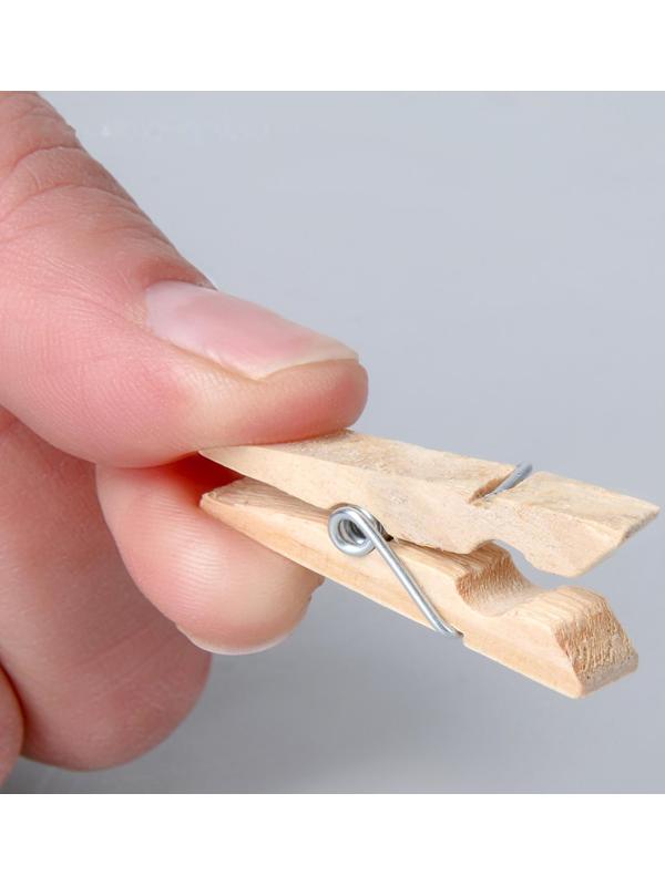 Прищепки деревянные Доляна «Мини», 3,5 см, 30 шт