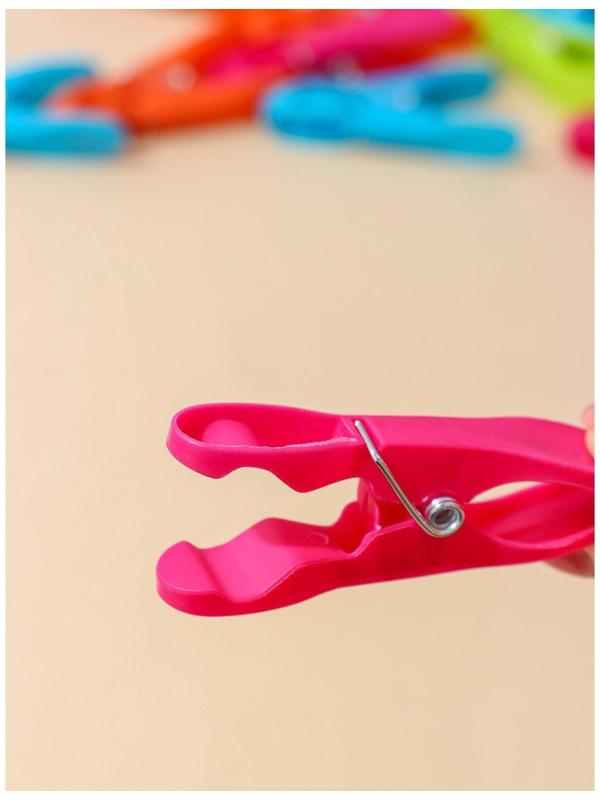 Прищепки бельевые «Ложки», 8,4 см, 24 шт