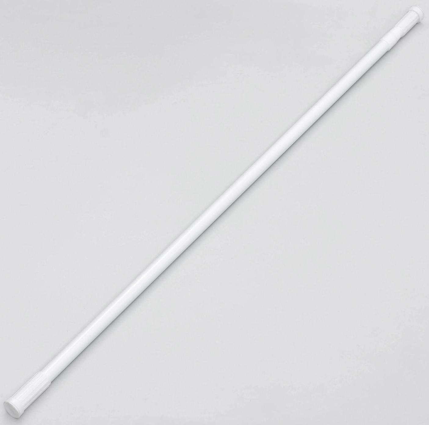 Карниз для ванной комнаты телескопический Доляна, 110-200 см, цвет белый