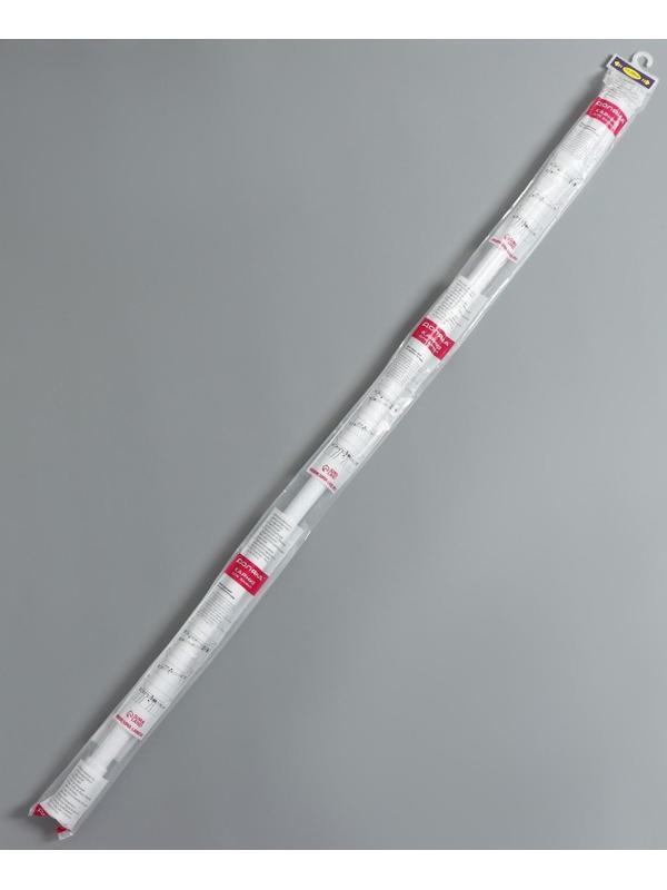 Карниз для ванной комнаты телескопический Доляна, 110-200 см, цвет белый