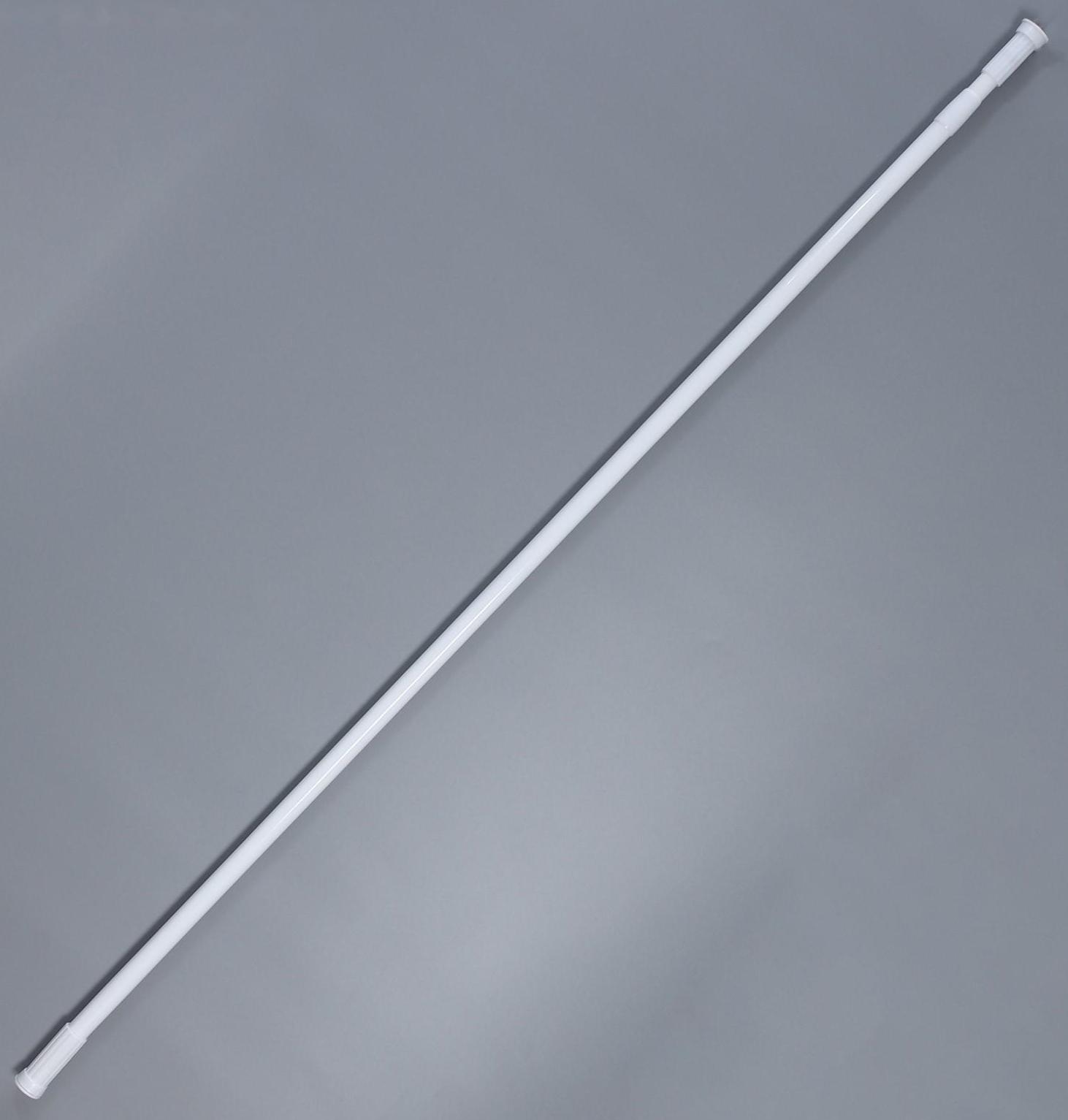 Карниз для ванной комнаты телескопический Доляна, 140-260 см, цвет белый