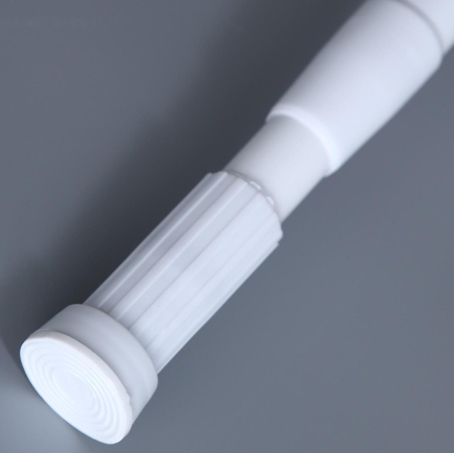 Карниз для ванной комнаты телескопический Доляна, 140-260 см, цвет белый