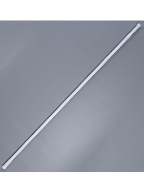 Карниз для ванной комнаты телескопический Доляна, 140-260 см, цвет белый